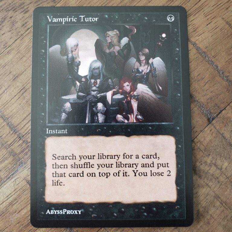 Vampiric Tutor C MTG Discontinued Abyss Proxy Shop Enhance Your