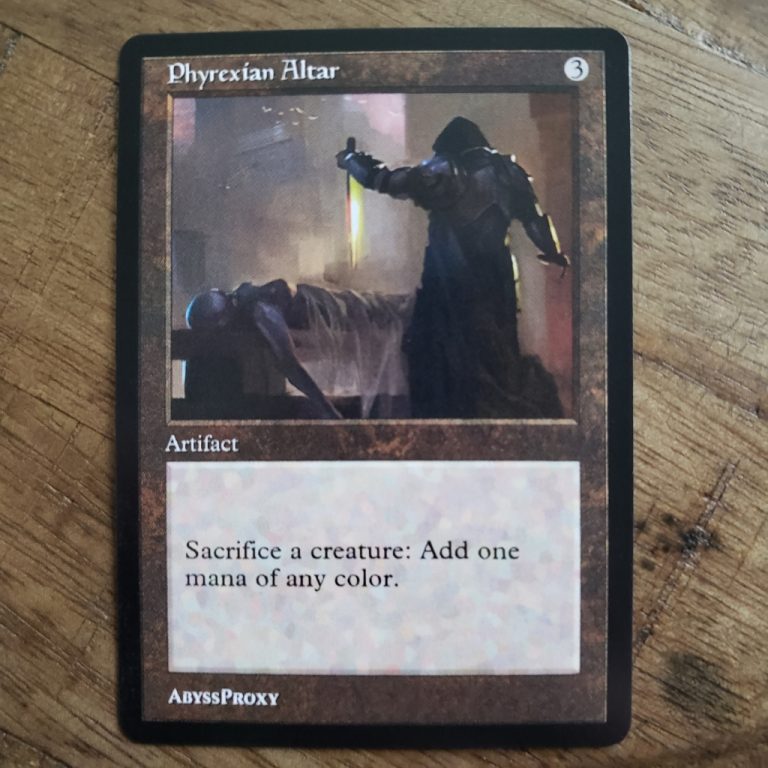 Phyrexian Altar B MTG Abyss Proxy Shop Enhance Your Commander And