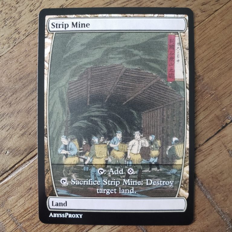 Strip Mine B MTG Abyss Proxy Shop Enhance Your Commander And EDH