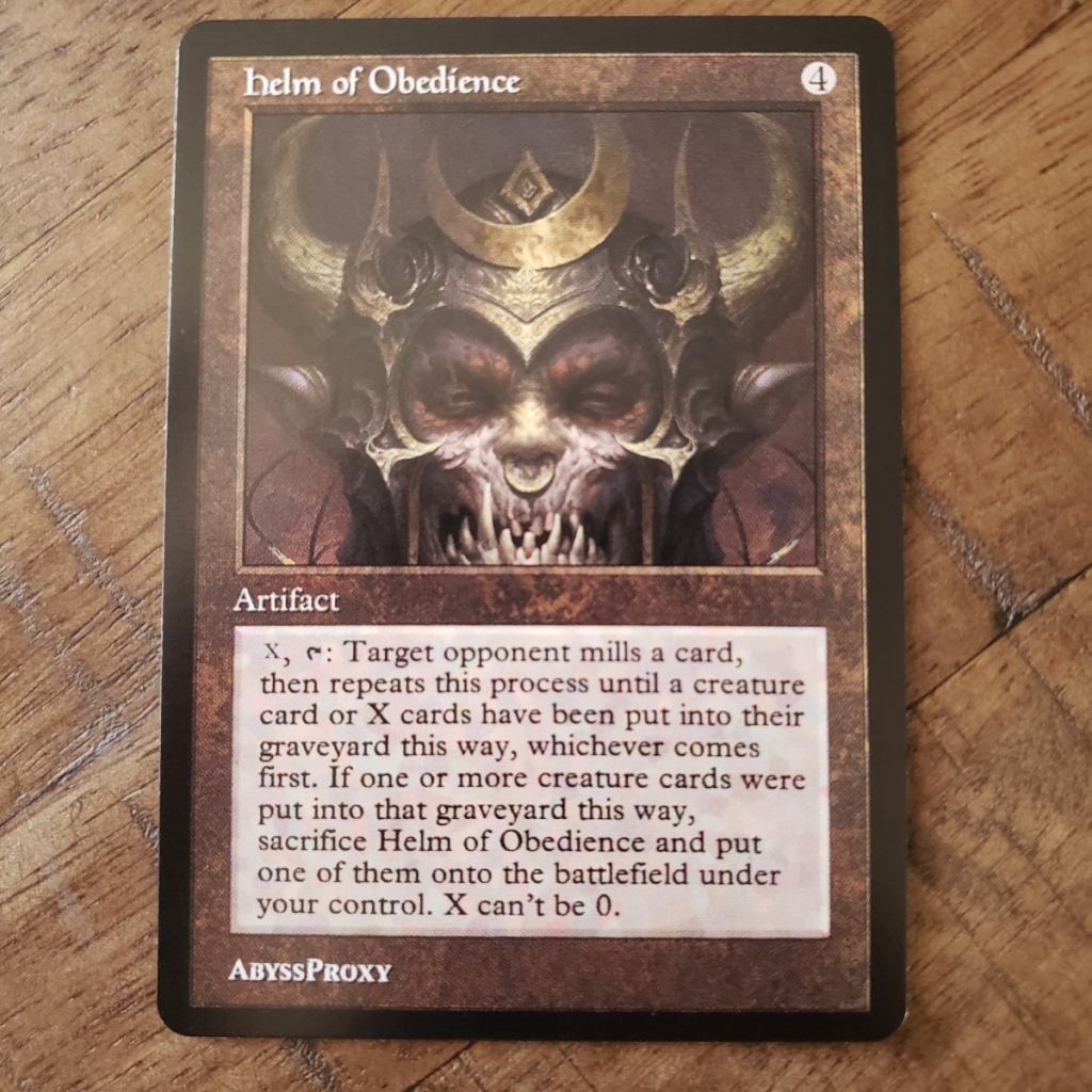 Helm of Obedience #A - MTG - Abyss Proxy Shop: Enhance Your 