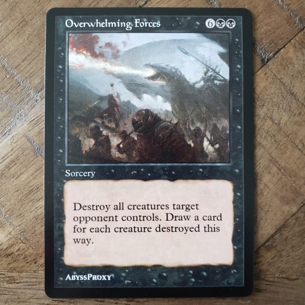 Conquering the competition with the power of Overwhelming Forces A #mtg #magicthegathering #commander #tcgplayer Black