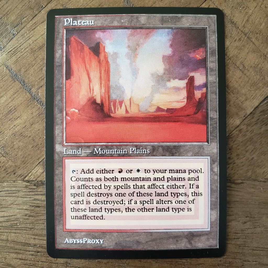 Plateau #A - MTG Discontinued - Foil