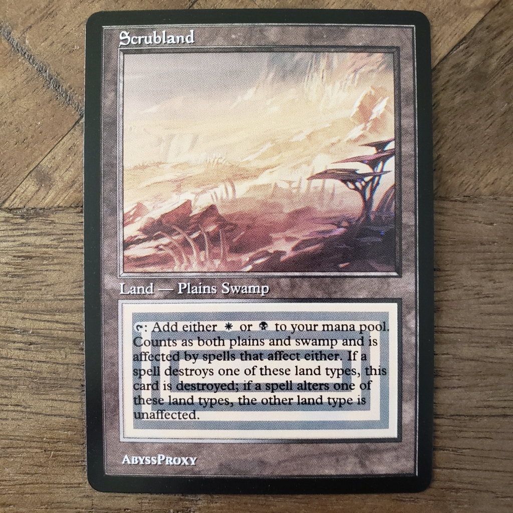 値下げ】 MTG デュアルランド Scrubland マジック：ザ・ギャザリング ...