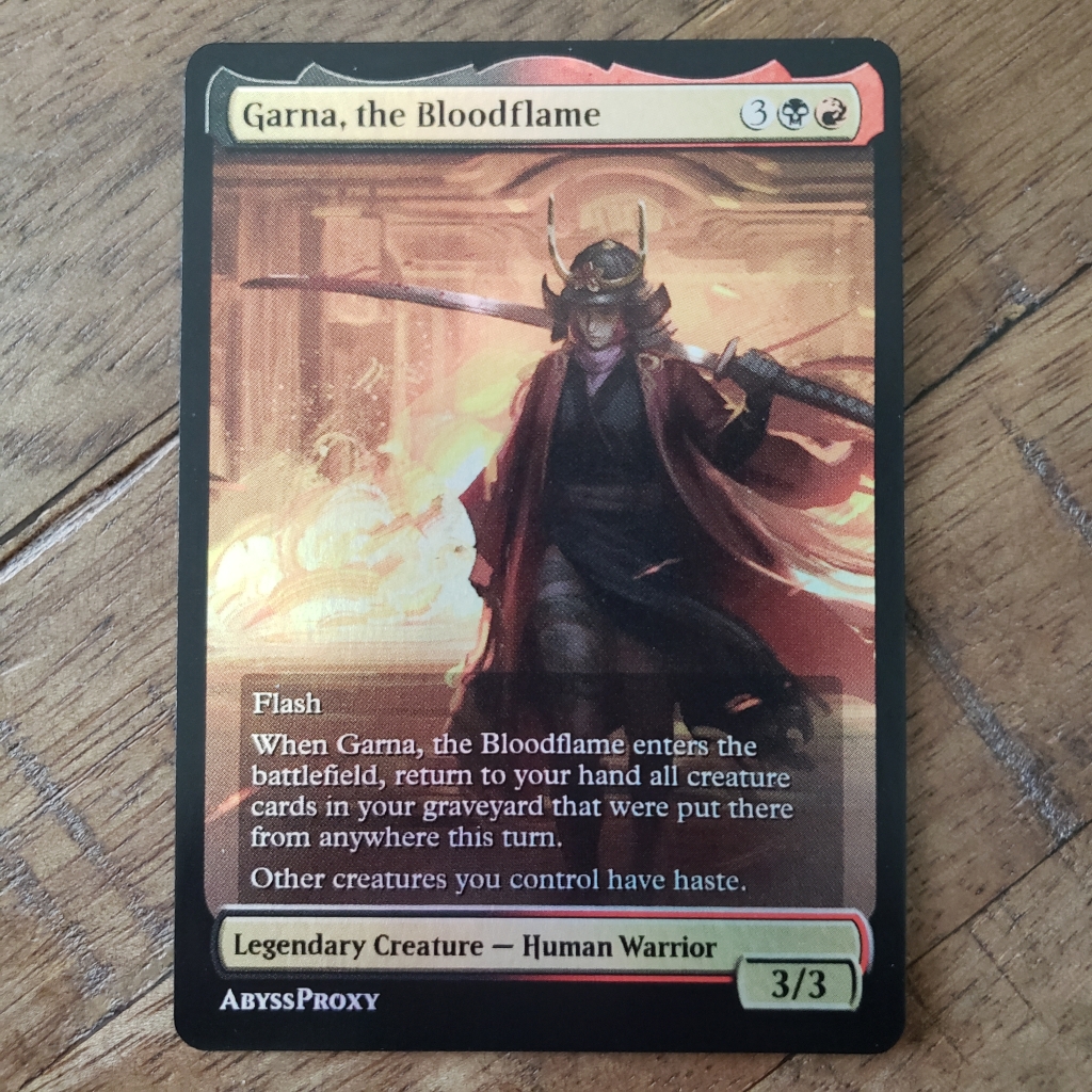 Garna The Bloodflame A Foil Abyss Proxy Shop   Garna The Bloodflame A F 