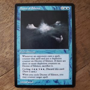 Conquering the competition with the power of Decree of Silence A #mtg #magicthegathering #commander #tcgplayer Blue