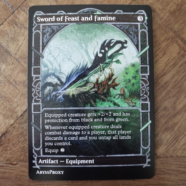 Sword of Feast and Famine #B - MTG - Abyss Proxy Shop: Enhance Your ...