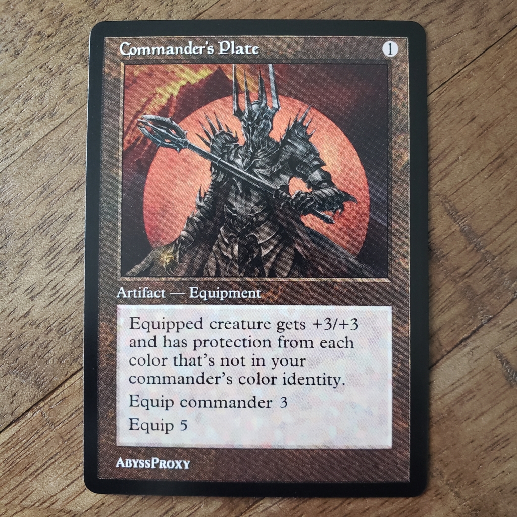 Commander's Plate #A - MTG Proxy - Abyss Proxy Shop: Enhance Your ...