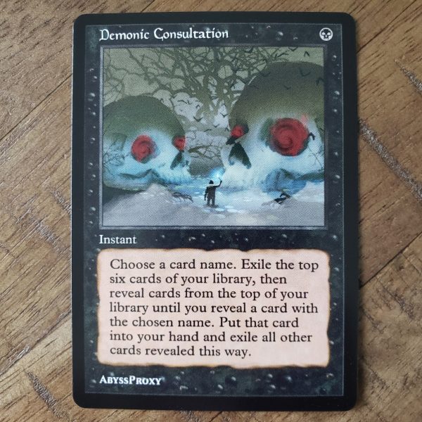Conquering the competition with the power of Demonic Consultation A #mtg #magicthegathering #commander #tcgplayer Black