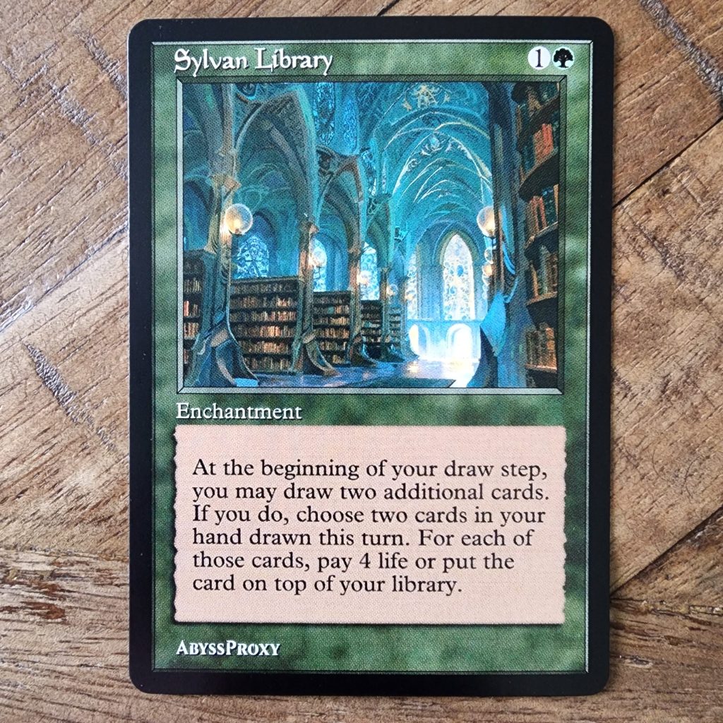 Sylvan Library offers MTG Card