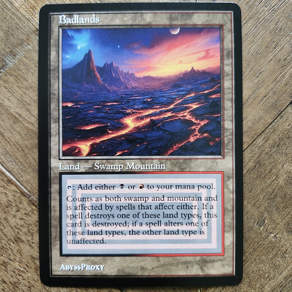 Badlands #A - MTG Proxy - Foil