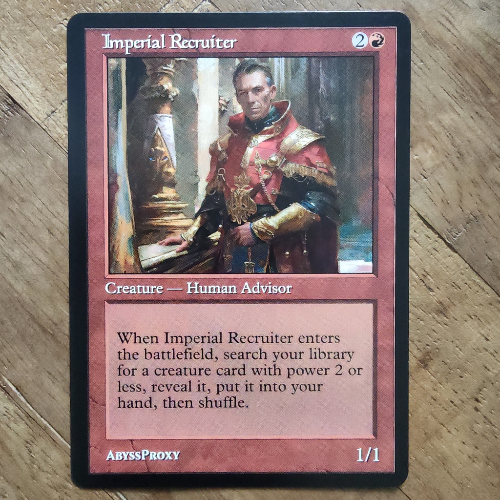 Imperial Recruiter #A - MTG Proxy - Abyss Proxy Shop