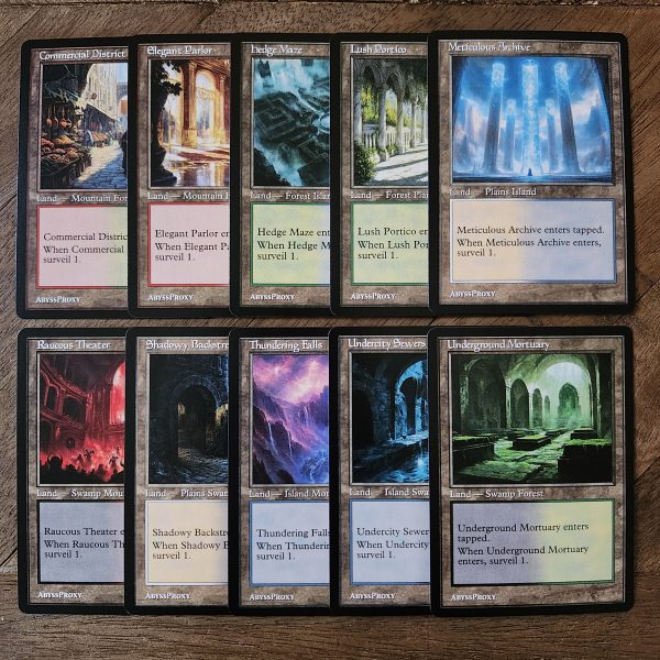 Conquering the competition with the power of Surveil Land Set A scaled #mtg #magicthegathering #commander #tcgplayer Land